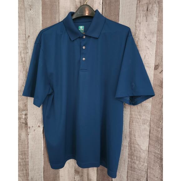 PRO TOUR Golf Short Sleeve Polo SHIRT AirPlay Dark Teal Blue Men's Size XL - Picture 1 of 5